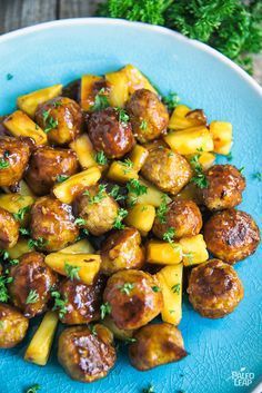 Chicken Meatballs With Pineapple Sauce -   19 meatball recipes pineapple
 ideas