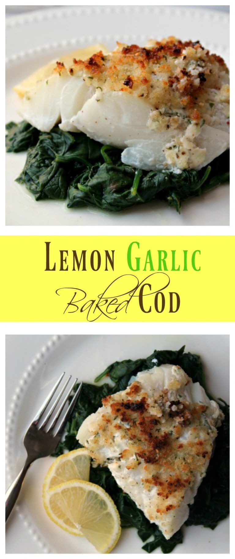 Lemon Garlic Baked Cod -   20 cod fish recipes
 ideas