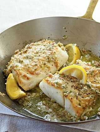 Roast Cod with Garlic Butter -   20 cod fish recipes
 ideas