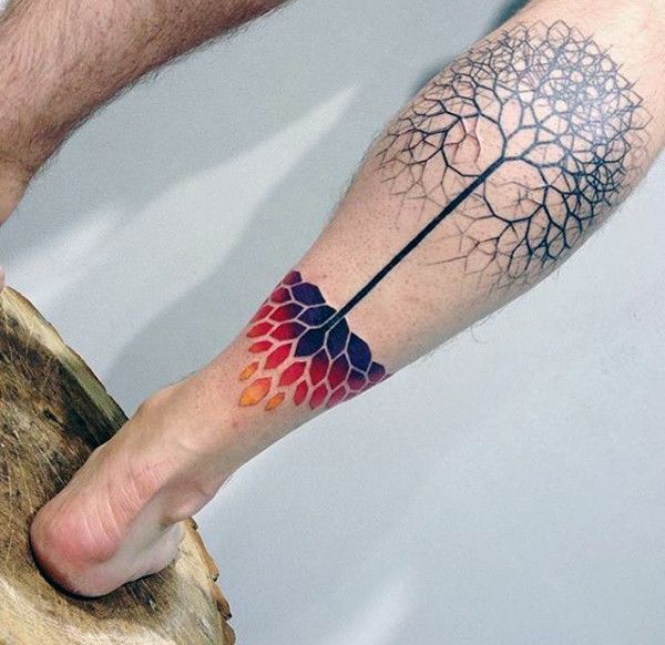 60 Tree Roots Tattoo Designs For Men - Manly Ink Ideas -   20 mens tattoo leg
 ideas