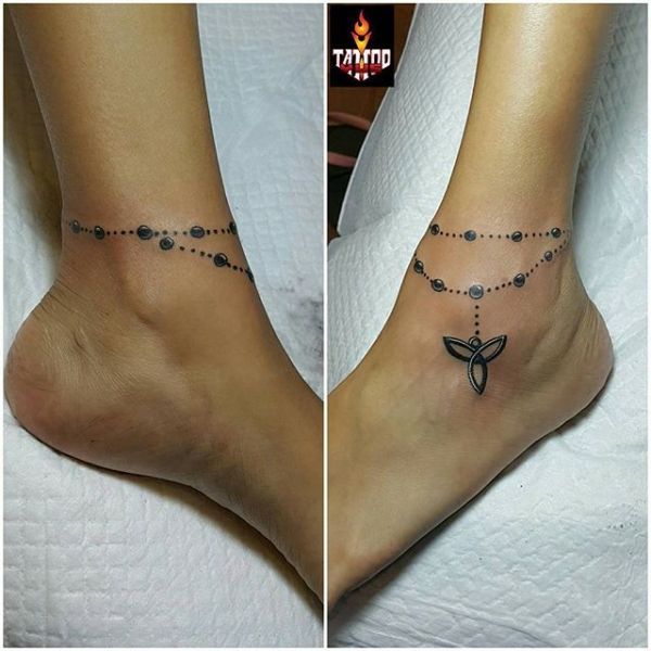 17 Ankle Bracelet Tattoo рџЋЁ Inspos рџ’Ўfor when You're Craving New Ink рџ’‰ ... -   20 tattoo leg bracelet ideas