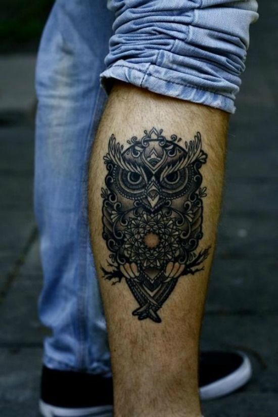 30+ Unique Owl Tattoo Designs That Will Inspire You To Get Inked -   20 tattoo leg bracelet
 ideas