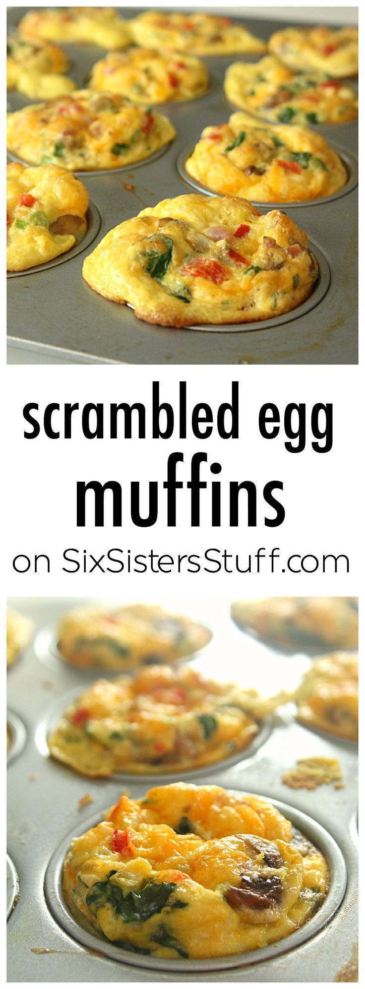 Scrambled Egg Breakfast Muffins -   21 breakfast recipes muffins
 ideas
