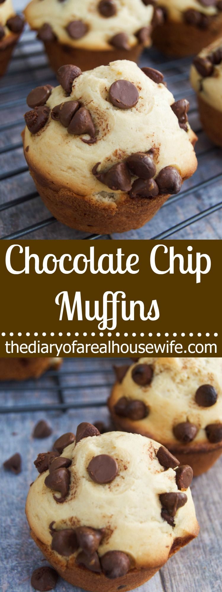 Chocolate Chip Muffins. Simple and easy plus they make the perfect breakfast to freeze and eat later. -   21 breakfast recipes muffins
 ideas