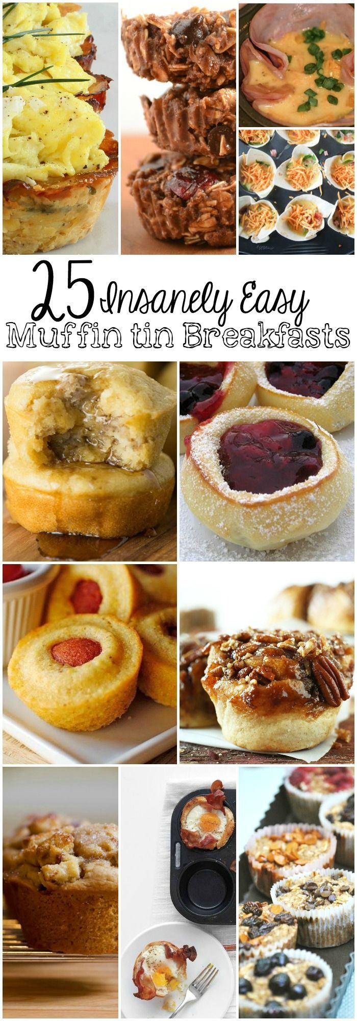 25 Insanely Easy Muffin Tin Breakfast Recipes -   21 breakfast recipes muffins
 ideas