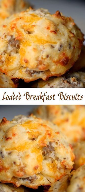 Loaded Breakfast Biscuits -   21 breakfast recipes muffins
 ideas