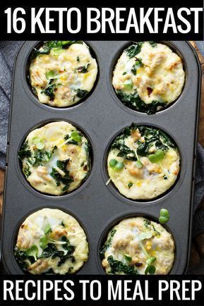 16 Easy Keto Breakfast Recipes! Perfect for Meal Prep & Busy Mornings -   21 breakfast recipes muffins
 ideas