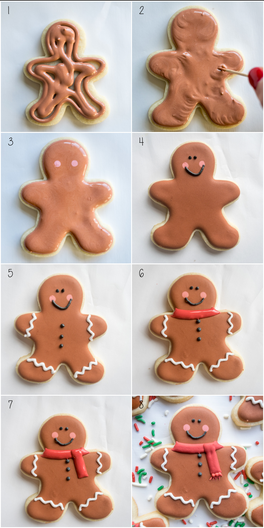 Gingerbread Men Sugar Cookies -   21 cake decor step by step ideas