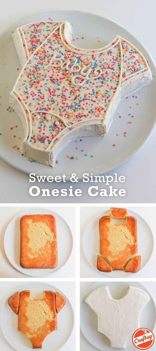 How to Make the Easiest (and Cutest!) Baby Shower Cake Ever -   21 cake decor step by step ideas