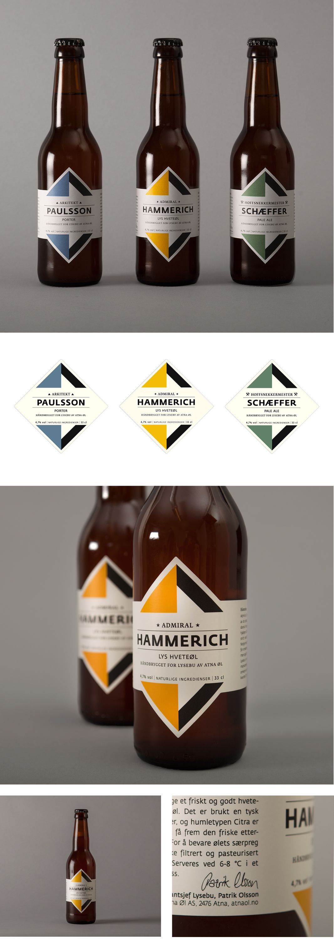 Lysebu Beer Packaging on Behance -   21 crafts beer behance
 ideas