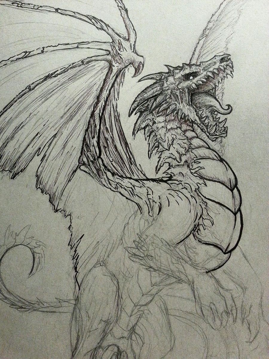 Undead Dragon Sketch by CrystalSully on DeviantArt -   21 dragon tattoo sketch
 ideas