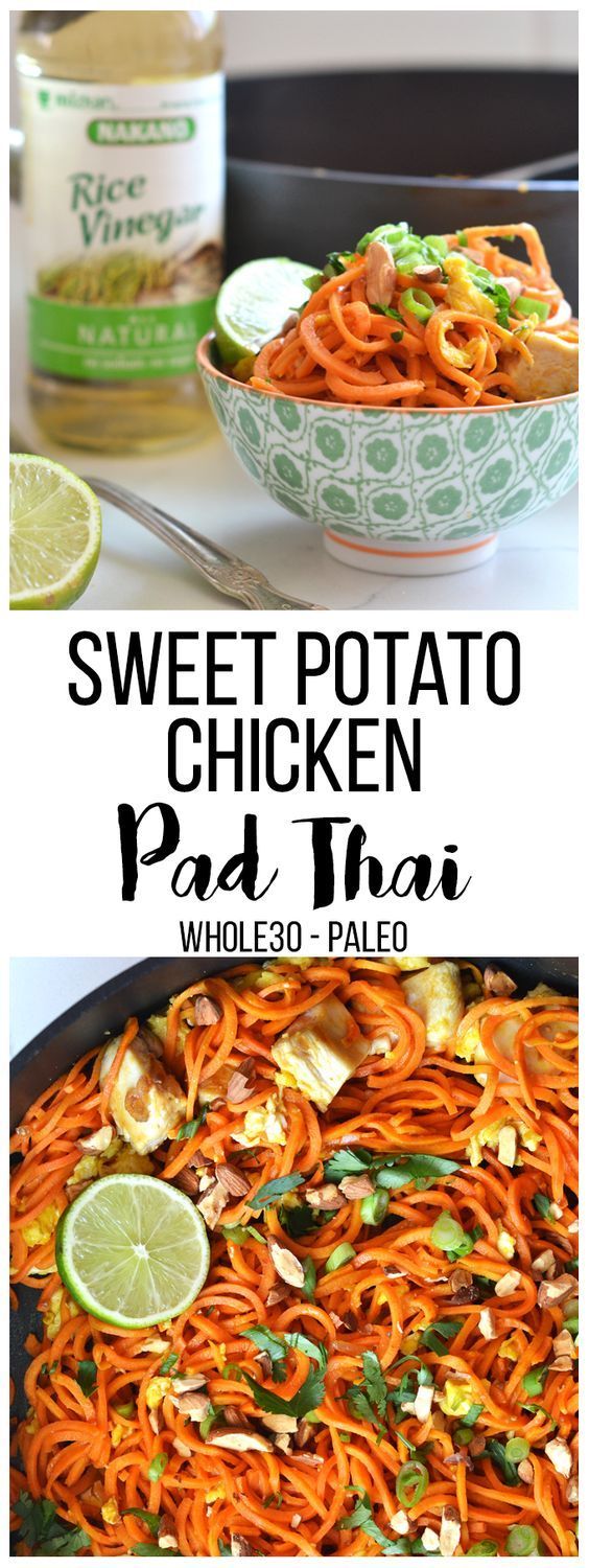 Sweet Potato Chicken Pad Thai -   21 elimination diet whole 30
 ideas