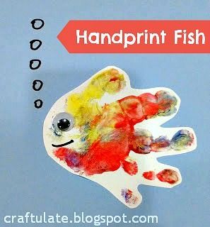 Ocean Crafts -   21 handprint beach crafts
 ideas