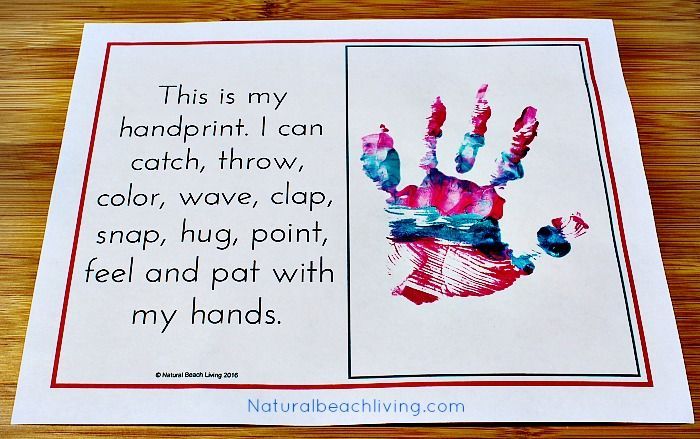 All About Me Activity Theme for Preschool & Kindergarten -   21 handprint beach crafts
 ideas