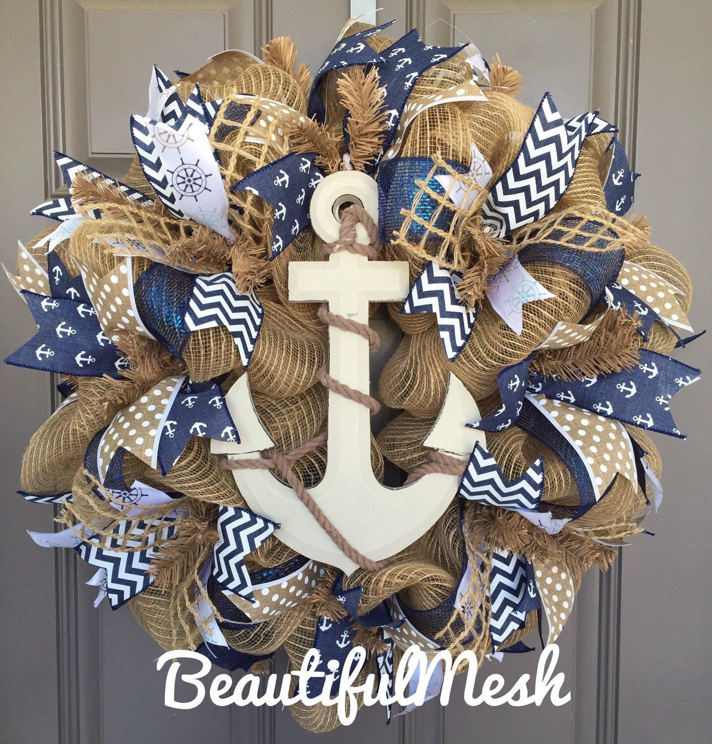 Anchor Cuff Gold II -   21 nautical decor wreath
 ideas