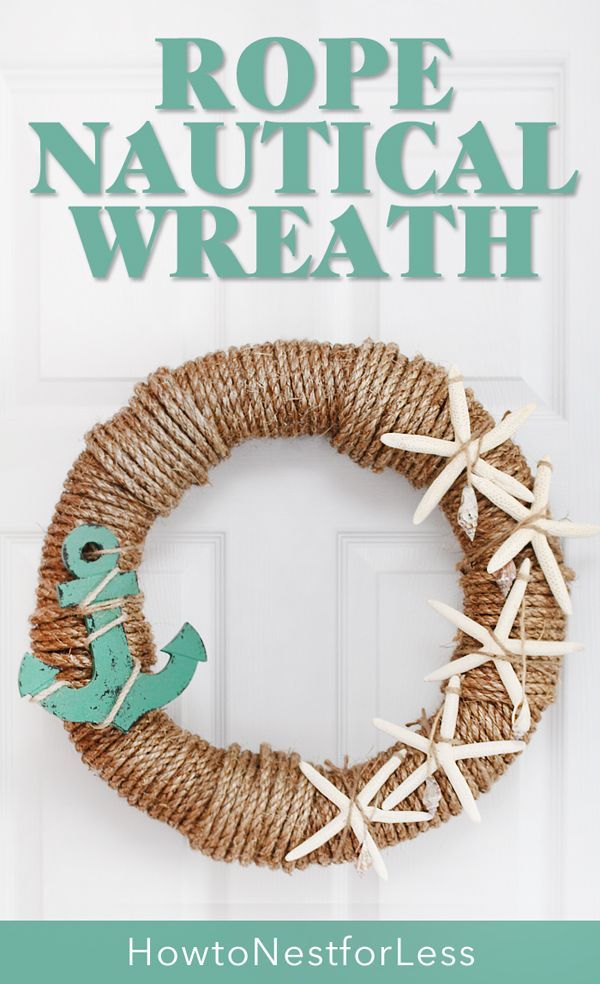 Rope Nautical Wreath -   21 nautical decor wreath
 ideas