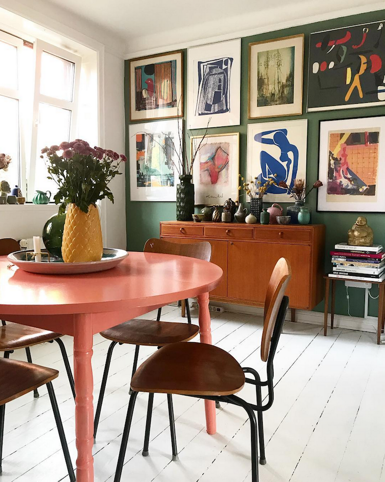 Snapshots from a Colourful Copenhagen Home (my scandinavian home) -   21 vintage decor
 ideas