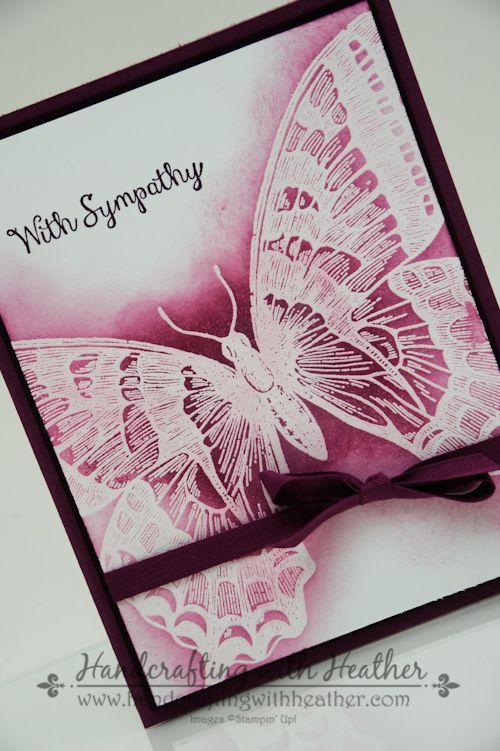 Swallowtail Sympathy Card – Stampin’ Up! (Handcrafting with Heather) -   22 butterfly crafts stampin up
 ideas