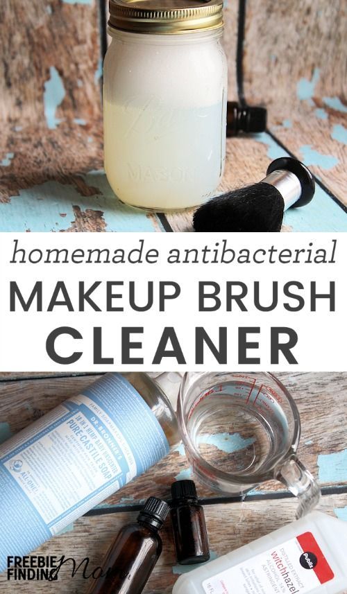 Homemade Makeup Brush Cleaner -   22 cheap diy makeup
 ideas