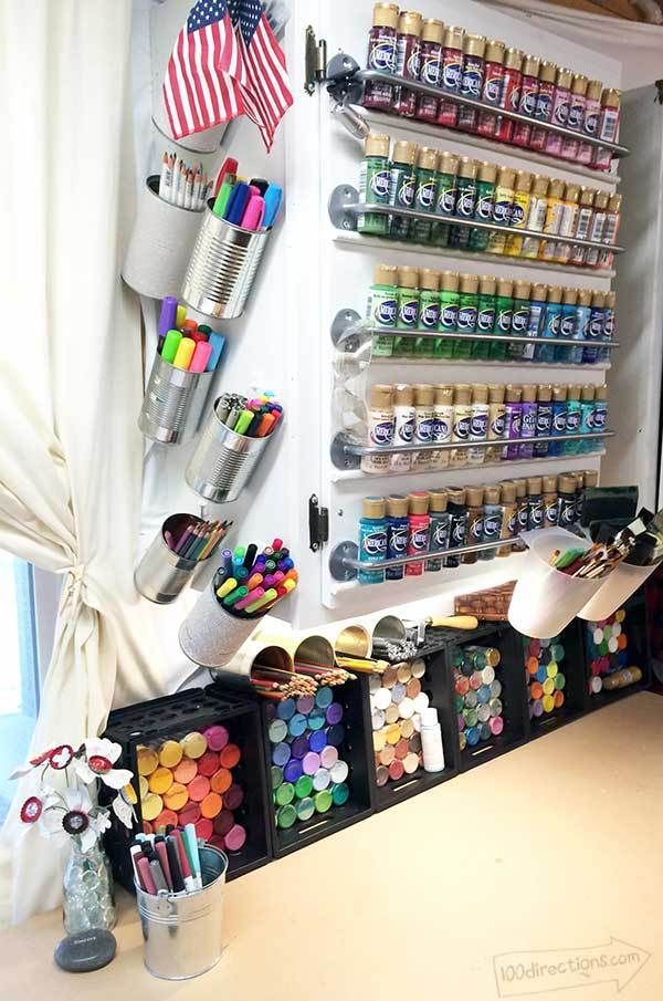 Craft Room Tour - a look inside my creative work space -   22 crafts organization pens
 ideas