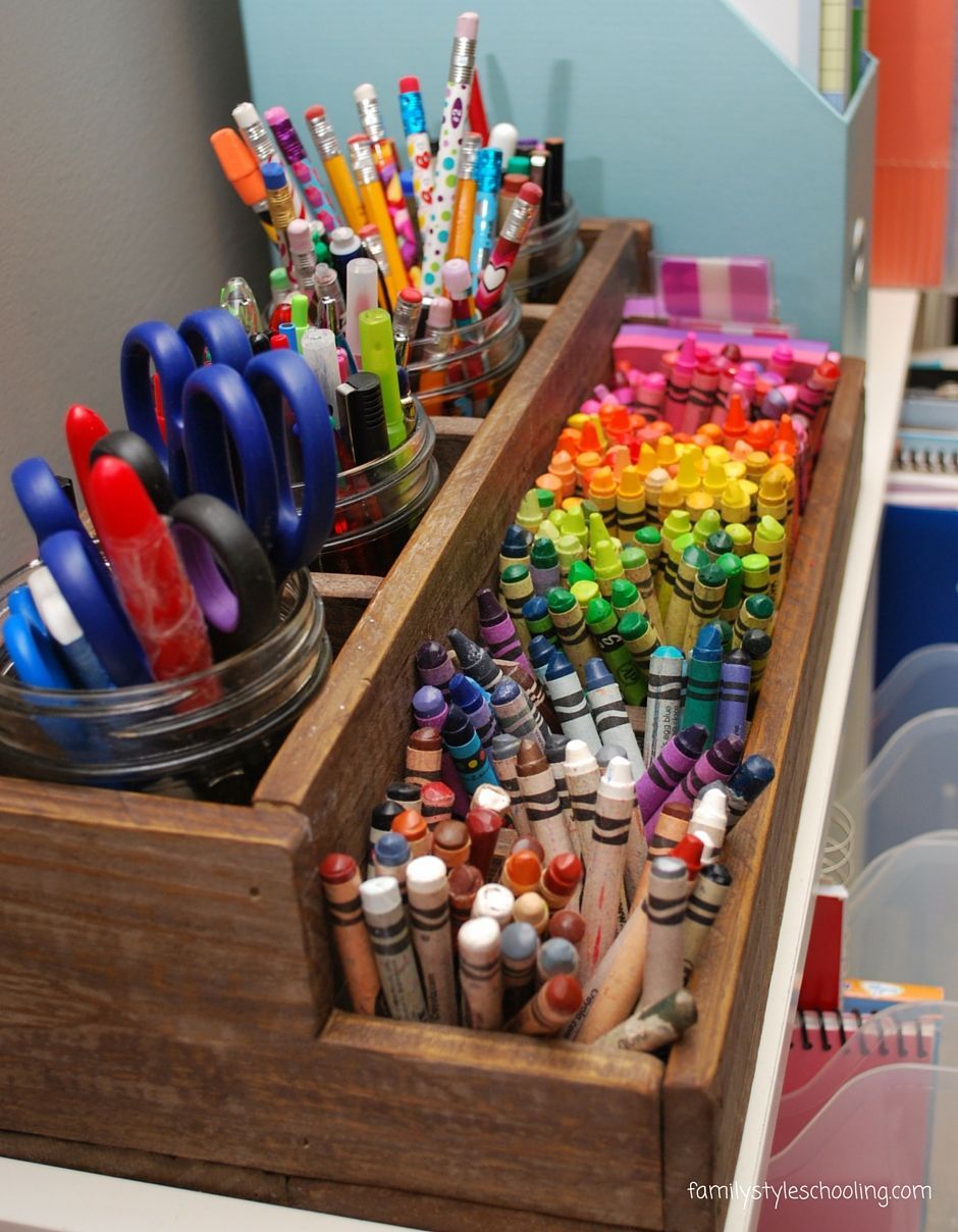 10 Ways to Reclaim the School Room -   22 crafts organization pens
 ideas