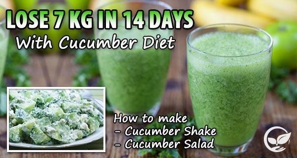 LOSE 7 KG IN 14 DAYS WITH THIS CUCUMBER DIET (CUCUMBER SHAKE AND CUCUMBER SALAD – RECIPES) -   22 cucumber diet weightloss ideas