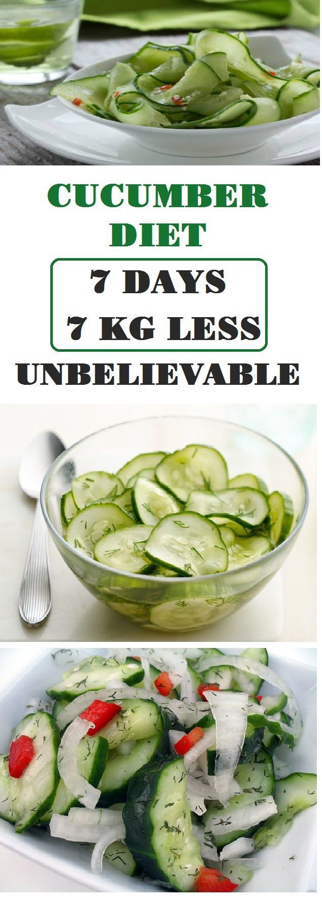 Cucumber Diet (7 days – 7 kg Less) Unbelievable! -   22 cucumber diet weightloss ideas
