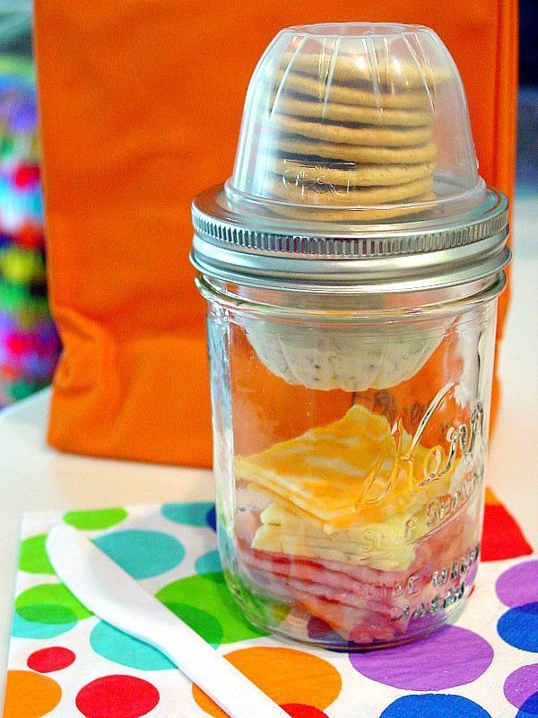 Mason Jar Lunchables -   22 diy food in a jar
 ideas
