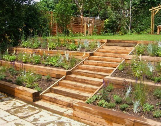 22 garden beds on a hill ideas