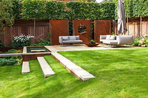 Highgate garden contemporary design in London -   22 modern garden slope ideas