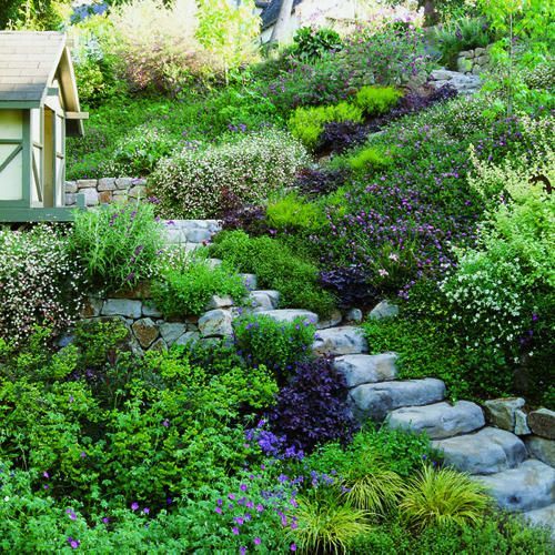 22 modern garden slope ideas