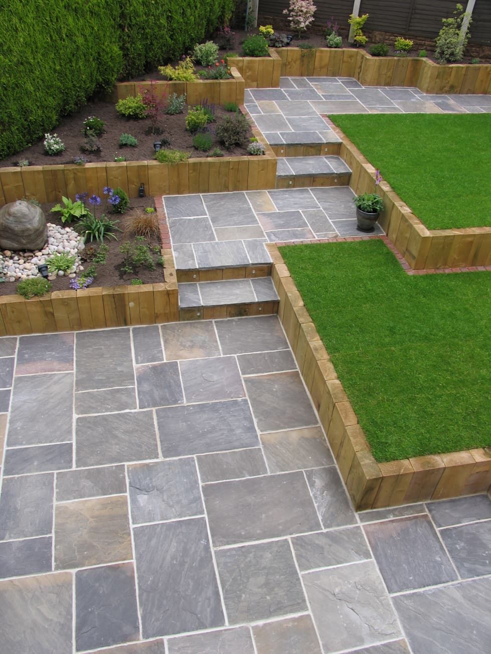 Galaxy sandstone paving: modern garden by barton fields landscaping supplies -   22 modern garden slope ideas