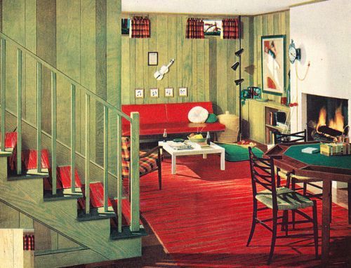 Retro Style (1950s) Basement -   22 retro style house
 ideas