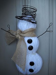 The Best 28 DIY Snowman Ideas Do Not Require Snow -   22 thin yarn crafts
 ideas