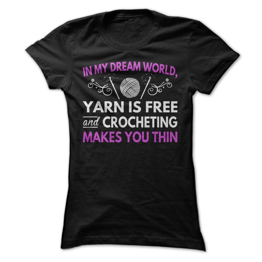 Yarn is free and crocheting makes you thin :) -   22 thin yarn crafts
 ideas
