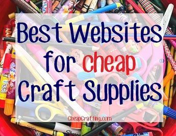 Saving on craft supplies including beads, scrapbook paper, crochet items and more is just a click away... here are the best websites on the web to buy cheap craft supplies! -   23 cheap crafts room
 ideas