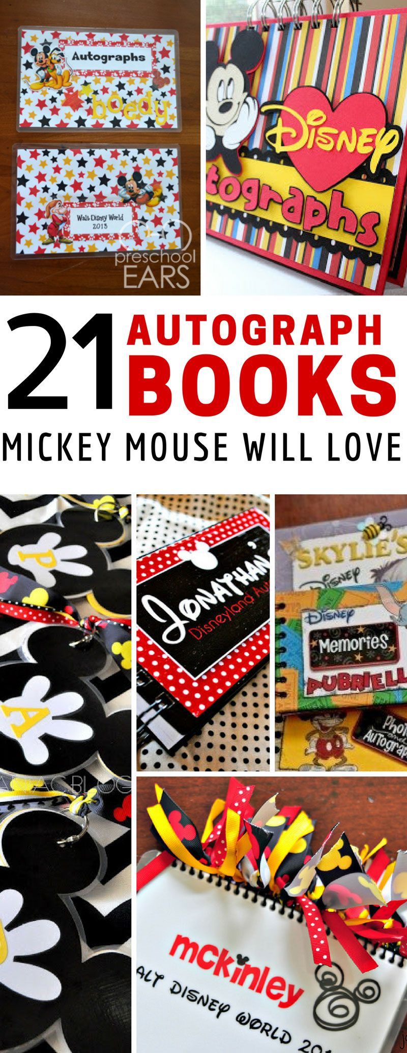 21 Fabulous Disney Autograph Book Ideas for Extra Magic! -   23 disney crafts for boys
 ideas