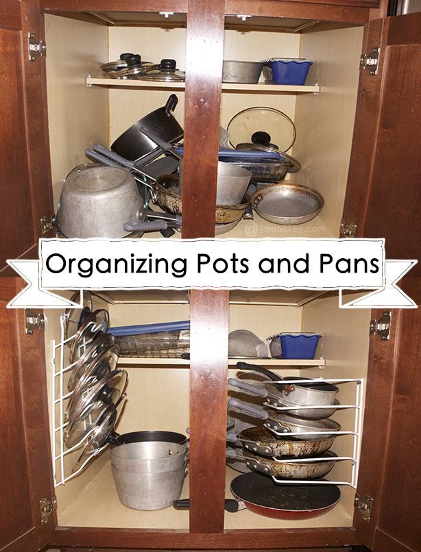 Organizing Your Pots and Pans — JaMonkey - Atlanta Mom Blogger | Parenting & Lifestyle -   23 diy decorations organizing
 ideas