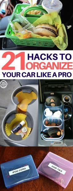 21 Car Organization Hacks You'll Actually Want to Try -   23 diy decorations organizing
 ideas