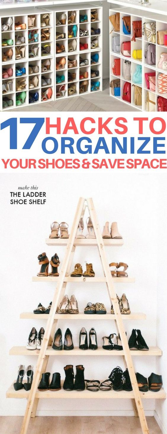 17 Shoe Storage Ideas To Organize Your Cluttered Space -   23 diy decorations organizing
 ideas