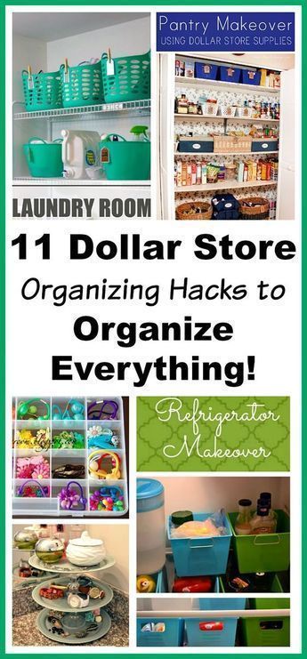 11 Dollar Store Organizing Hacks to Organize Everything -   23 diy decorations organizing
 ideas