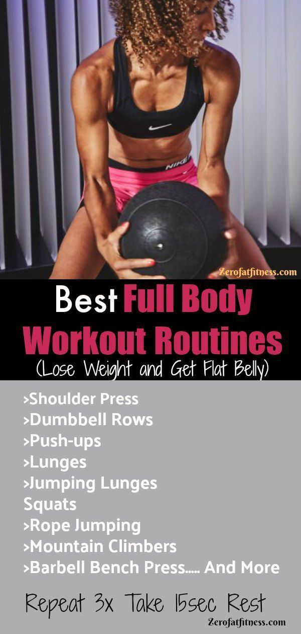 7 Best Full Body Workout Routines (Lose Weight and Get Flat Belly) -   23 fitness routine weights
 ideas