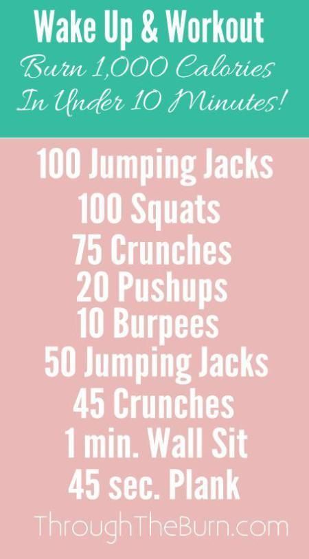 Ten 10 Minute Workouts at Home - No Equipment -   23 fitness routine weights
 ideas