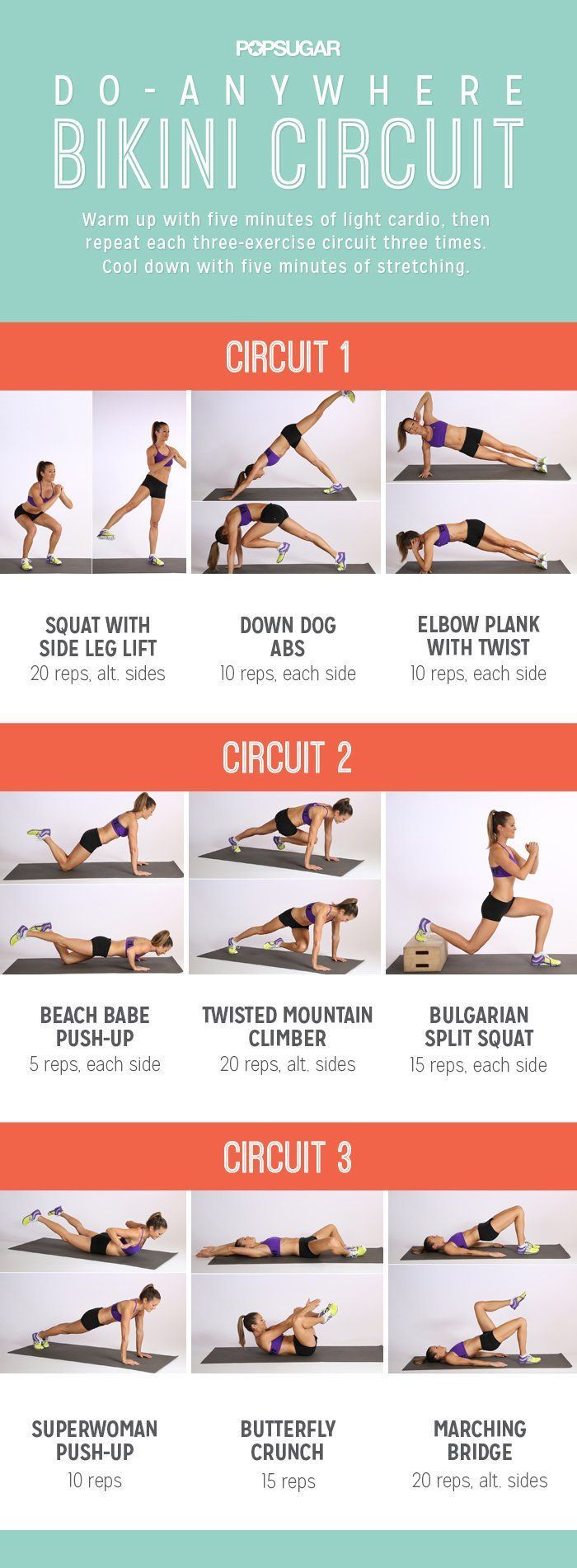 13 Printable No-Equipment, At-Home Workouts to Try Now -   23 fitness routine weights
 ideas