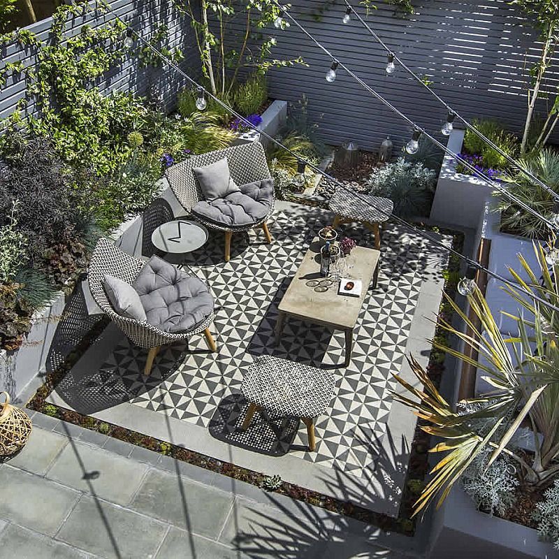 23 garden patio area
 ideas