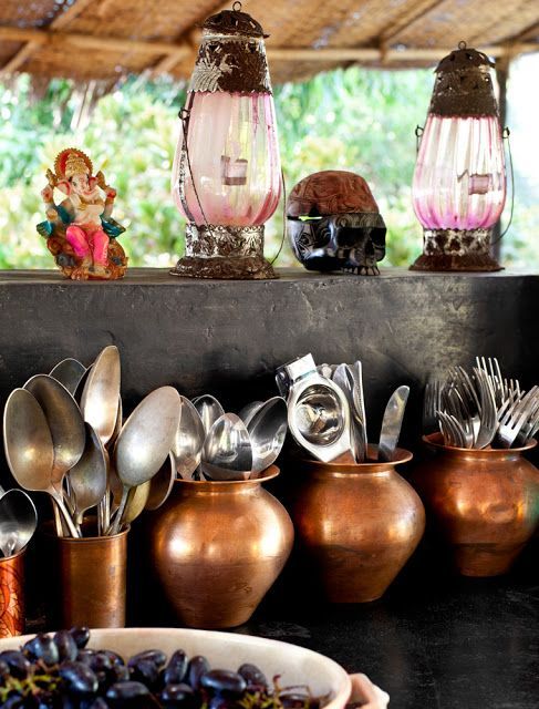 my scandinavian home: Jade Jagger's home in Goa, India -   23 indian decor kitchen
 ideas