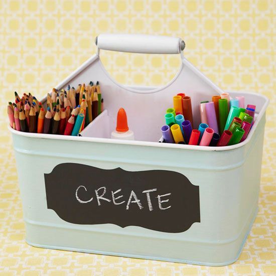 23 kids crafts storage
 ideas