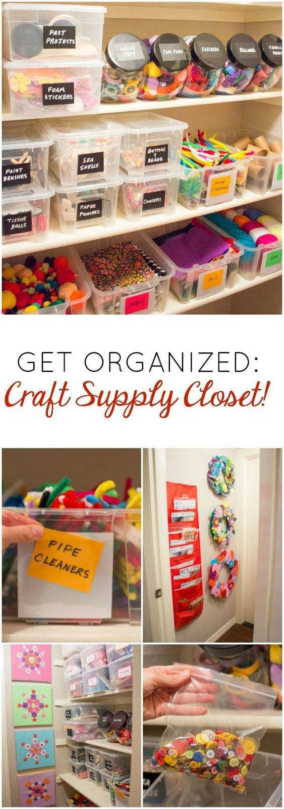The Craft Supplies Closet of My Dreams! -   23 kids crafts storage
 ideas