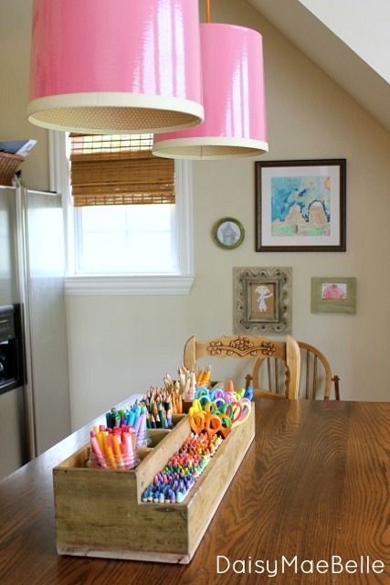 23 kids crafts storage
 ideas