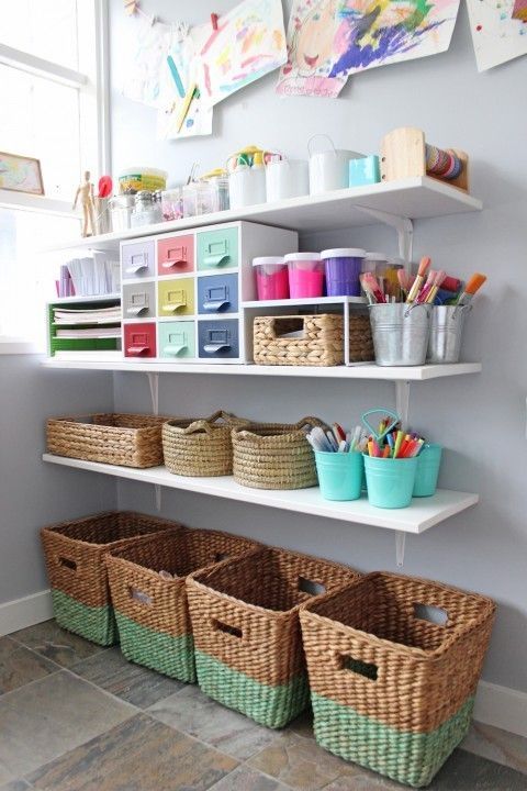 Is the art room the new play room? -   23 kids crafts storage
 ideas